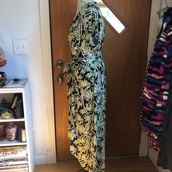 Michael Kors Bamboo Lime Green Black Dress Plus Size 18 18W - Picture 2 of 13